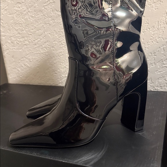 NEW INC International Concepts Patent Black Over the Knee Boots - Picture 7 of 7